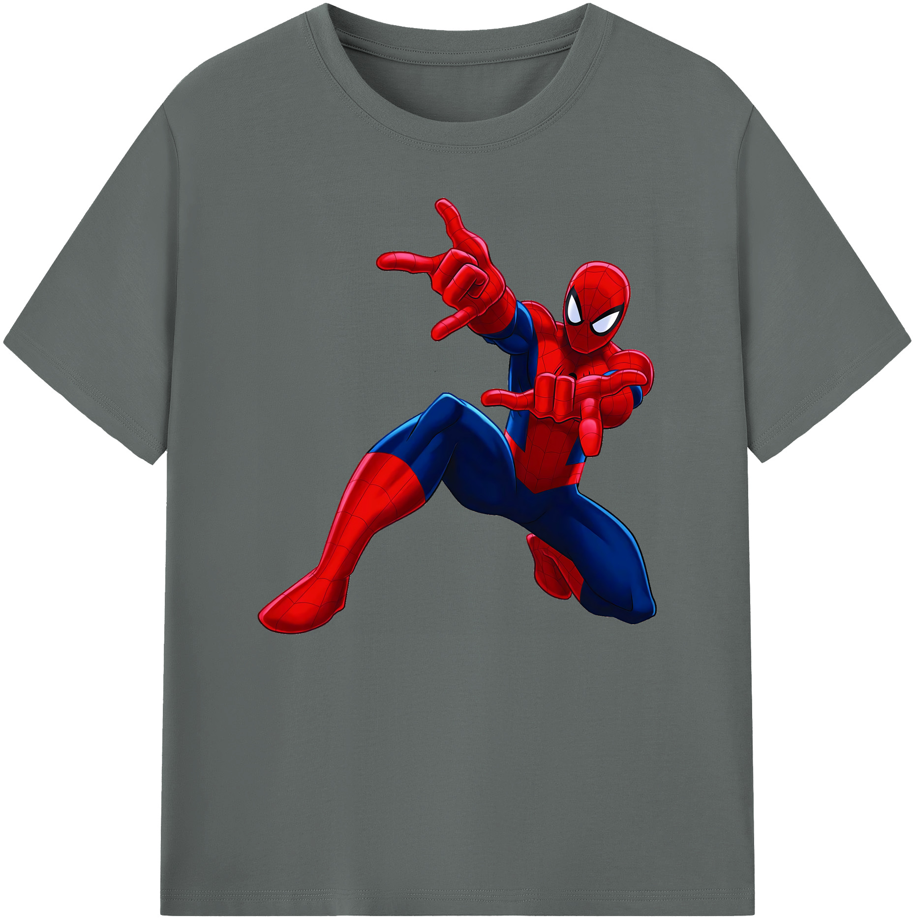 （画像用） Spider Man スパイダーマン 綿100％ メンズ半袖Tシャツ｜肌触りやわらか＆通気性